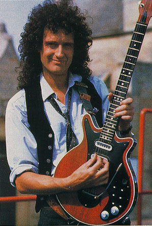 Brian May with his Red Special guitar